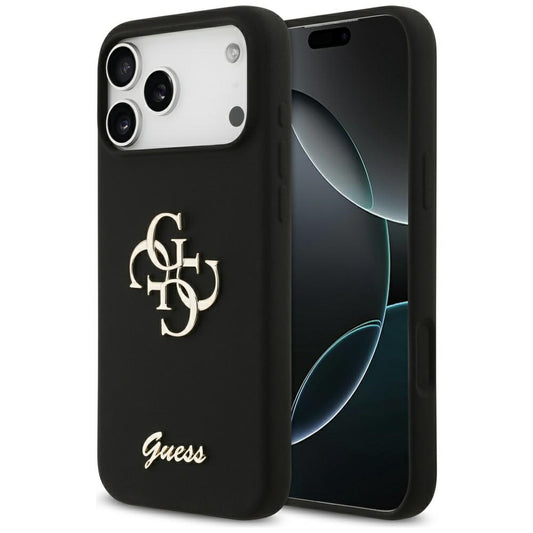 Capa para Apple iPhone 17 Pro Max, Guess, Big 4G Script, Preta