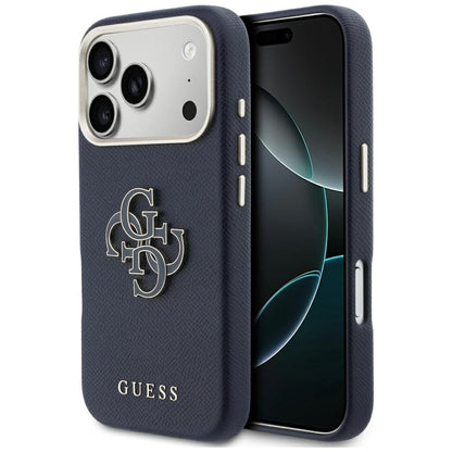 Capa para Apple iPhone 17 Pro Max, Guess, Resin Logo, Azul