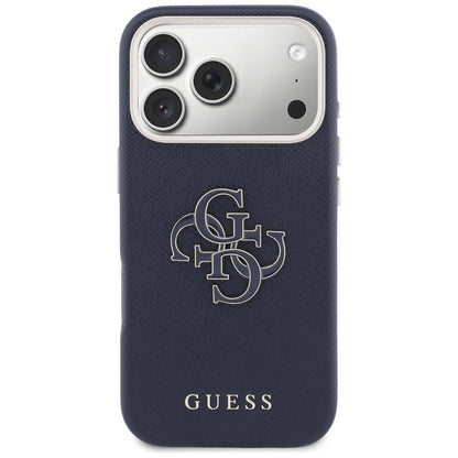 Capa para Apple iPhone 17 Pro Max, Guess, Resin Logo, Azul