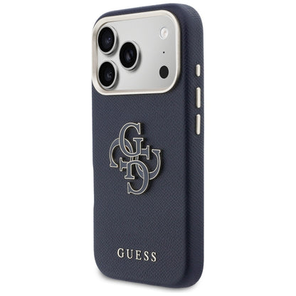 Capa para Apple iPhone 17 Pro Max, Guess, Resin Logo, Azul