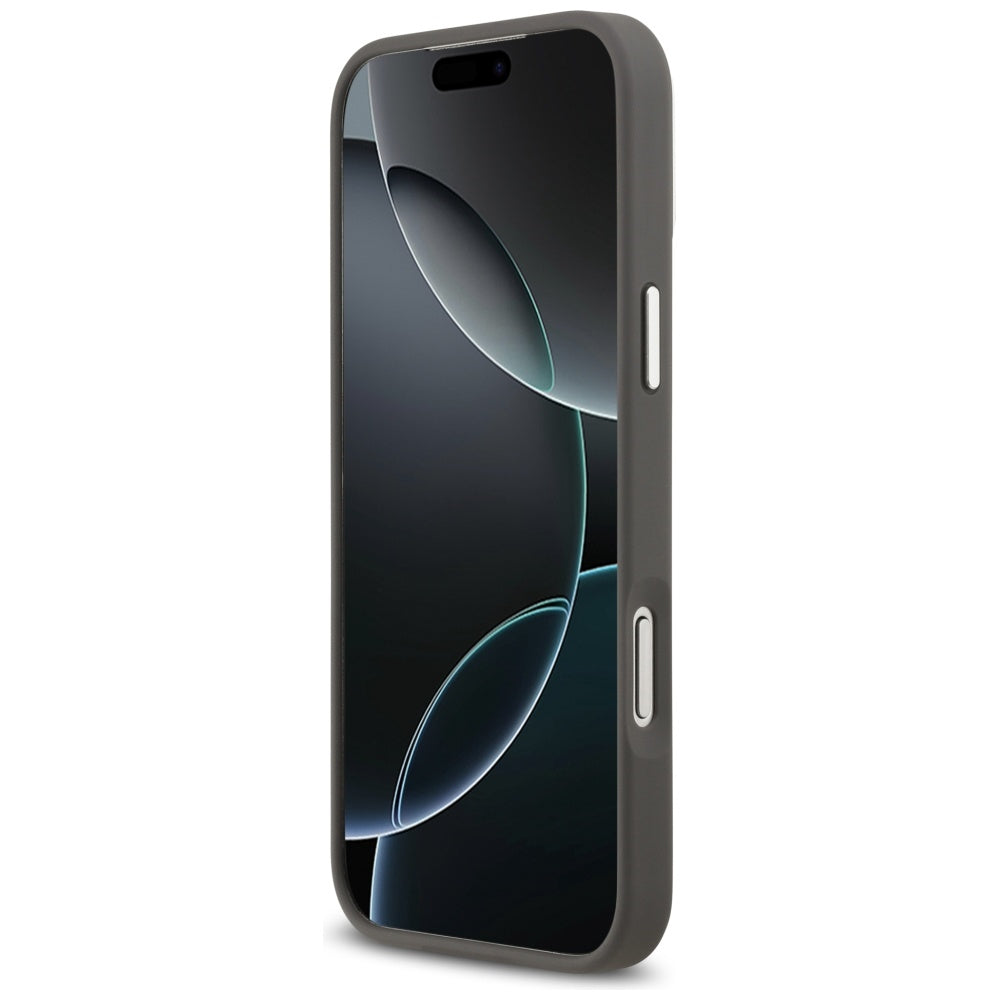 Capa para Apple iPhone 17 Pro Max, Karl Lagerfeld, Grained Karl & Choupette's Heads Pins and Logo, Cinza
