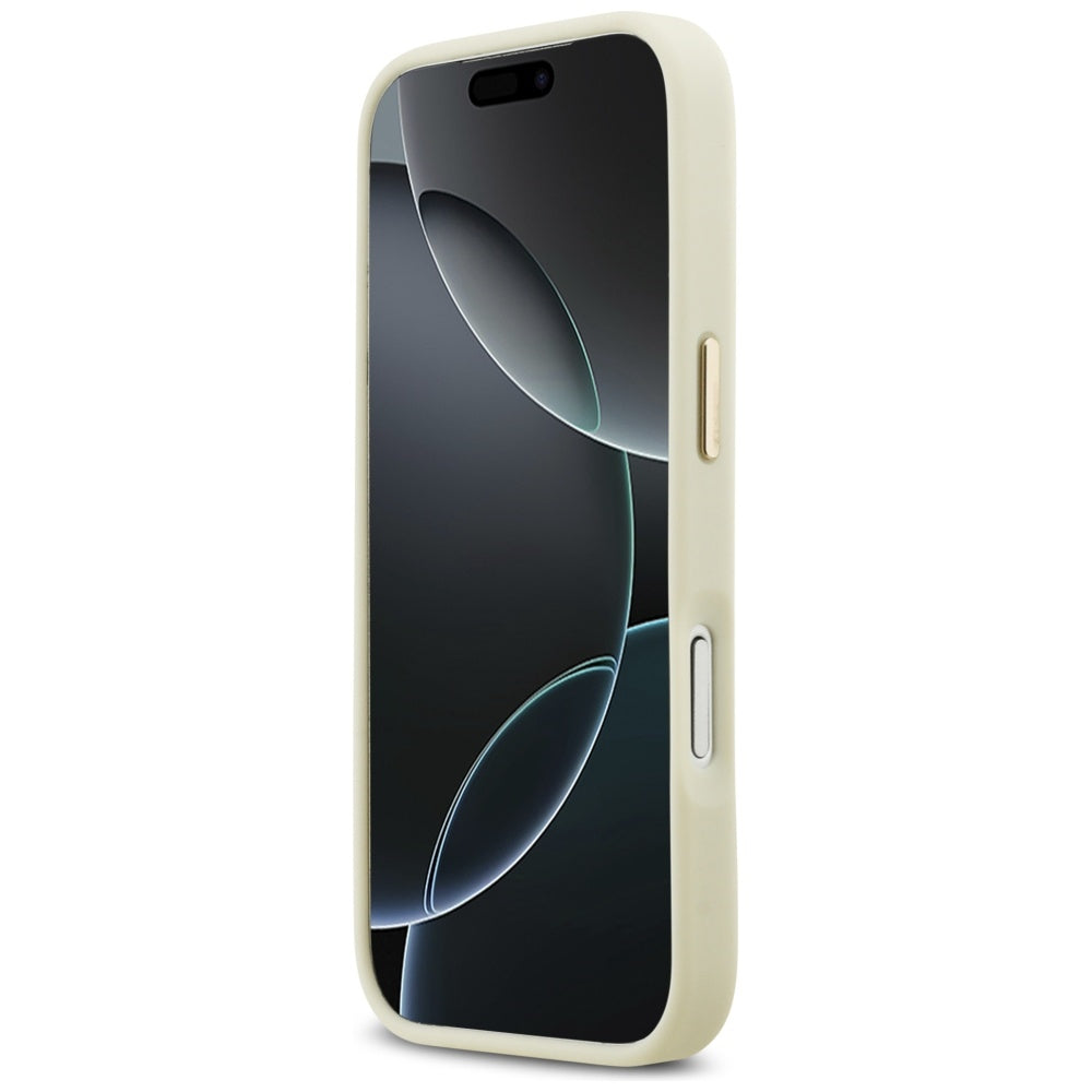 Capa para Apple iPhone 17 Pro Max, Karl Lagerfeld, Script Logo, Bege