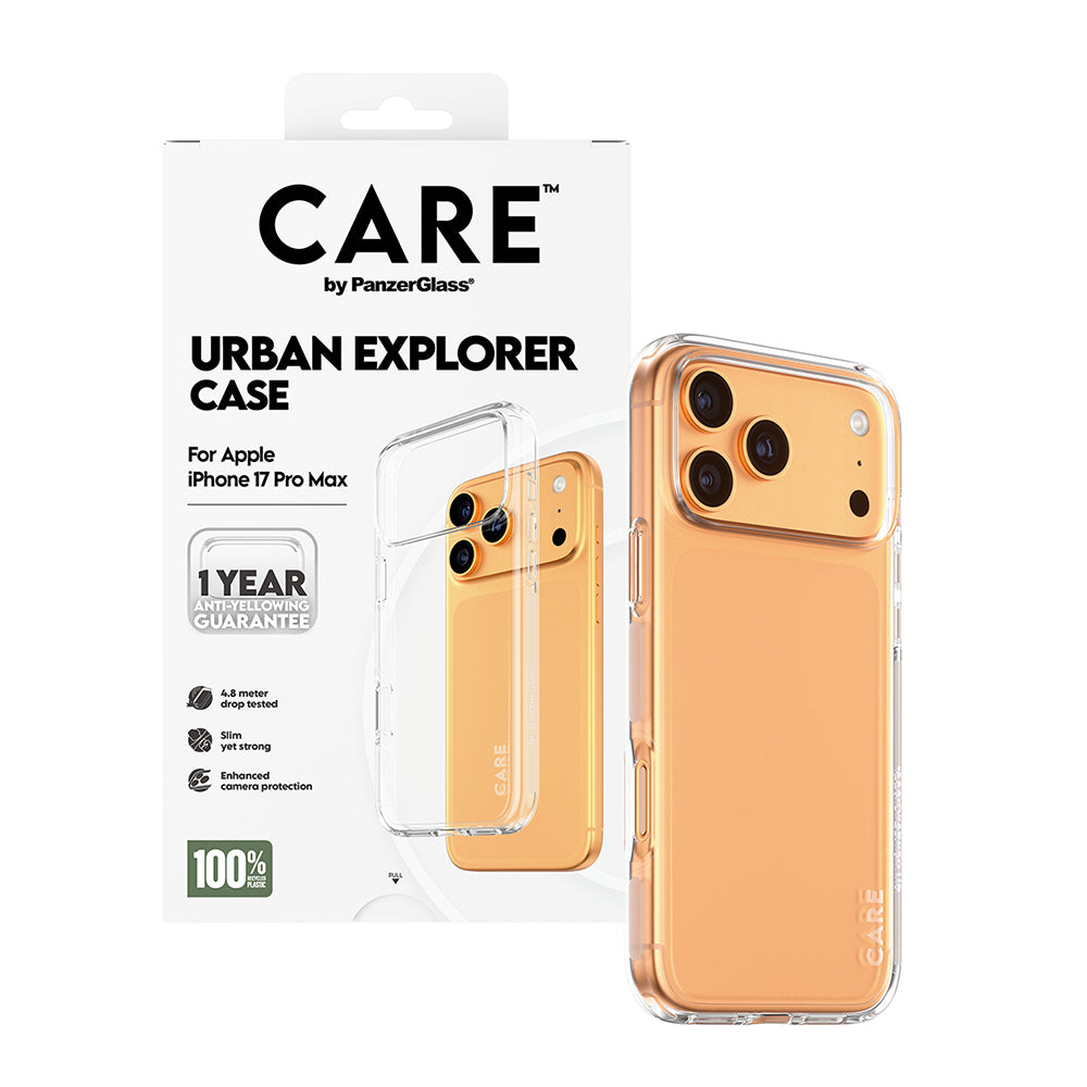 Capa para Apple iPhone 17 Pro Max, PanzerGlass, Care Urban Explorer, Transparente