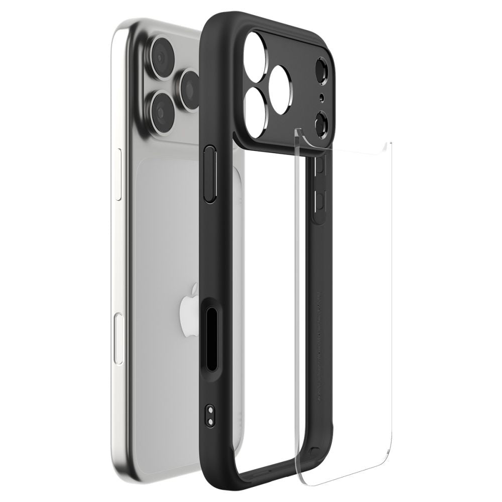 Capa para Apple iPhone 17 Pro Max, Spigen, Ultra Hybrid, Preta Fosca