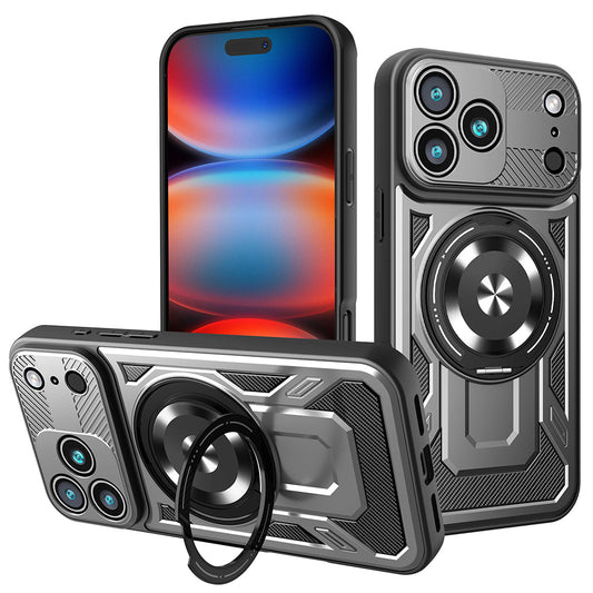 Capa para Apple iPhone 17 Pro Max, Techsuit, RuggedCam, Cinza