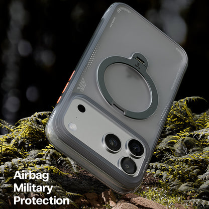 Capa para Apple iPhone 17 Pro Max, Torras, Ostand Spin Air, Cinza