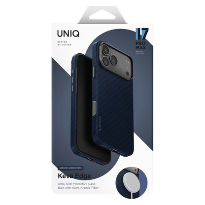 Capa MagSafe para Apple iPhone 17 Pro Max, UNIQ, Keva MagClick, Azul-marinho
