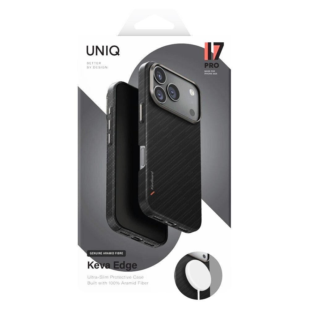 Capa MagSafe para Apple iPhone 17 Pro Max, UNIQ, Keva MagClick, Preta