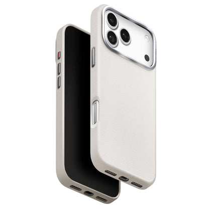 Capa para Apple iPhone 17 Pro Max, UNIQ, Lyden Leatherette, Cinza
