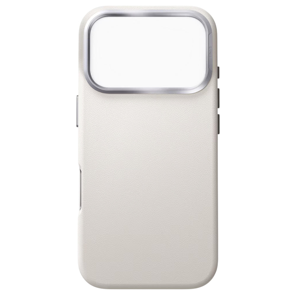 Capa para Apple iPhone 17 Pro Max, UNIQ, Lyden Leatherette, Cinza