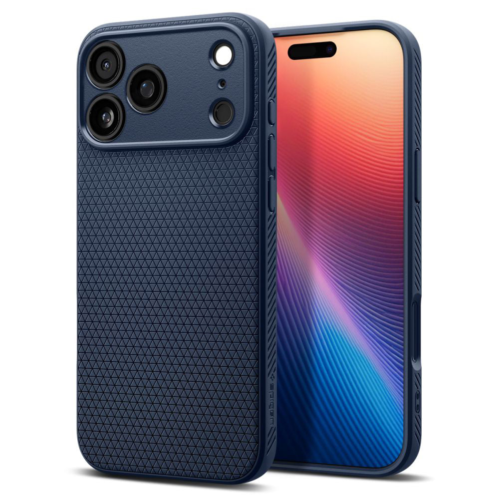 Capa para Apple iPhone 17 Pro, Spigen, Liquid Air, Azul Marinho