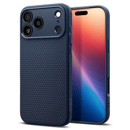 Capa para Apple iPhone 17 Pro, Spigen, Liquid Air, Azul Marinho