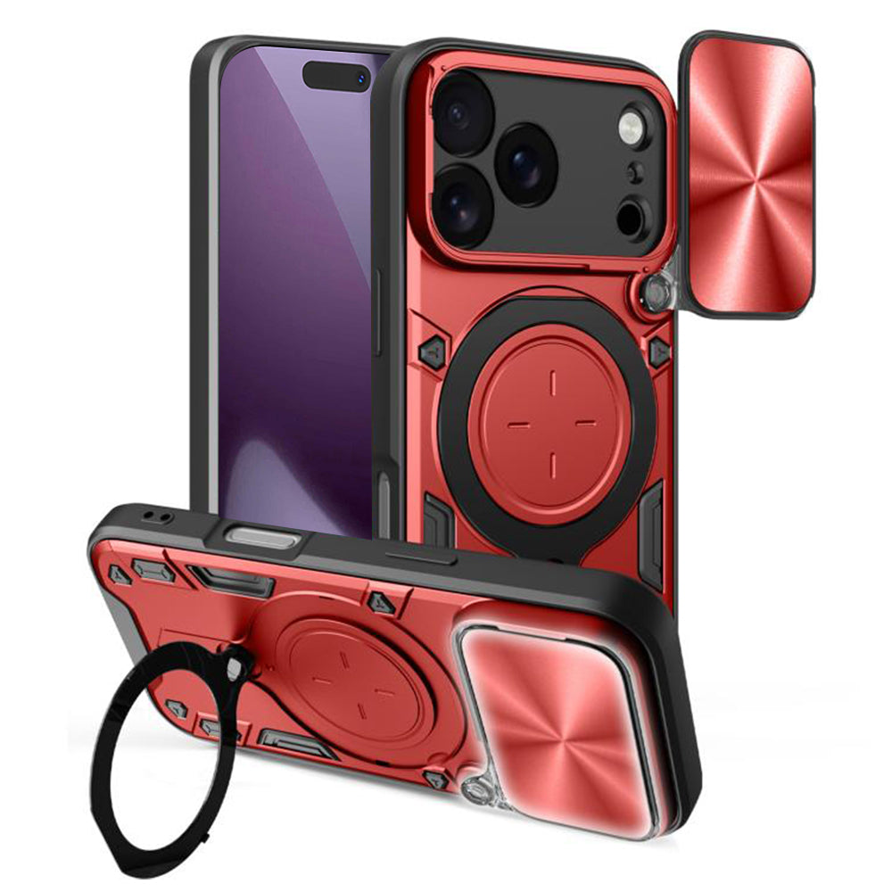 Capa para Apple iPhone 17 Pro, Techsuit, CamGuard Pro, Vermelha