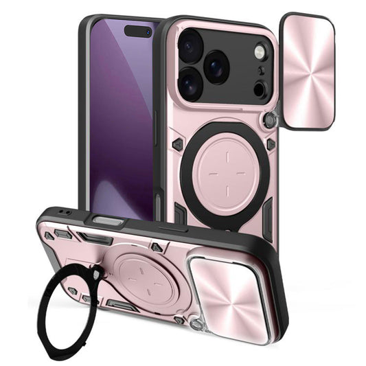 Capa para Apple iPhone 17 Pro, Techsuit, CamGuard Pro, Rosa Dourado