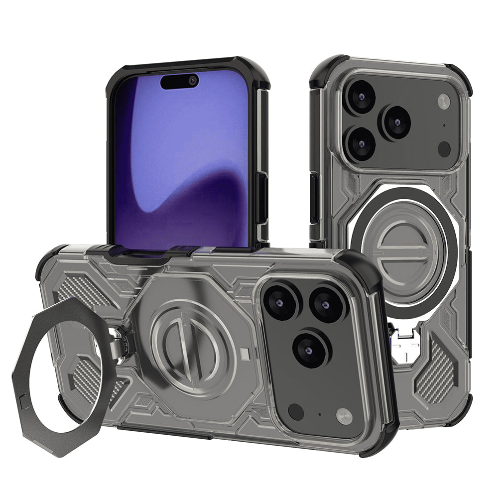 Capa para Apple iPhone 17 Pro, Techsuit, Carbon Shield Pro, Preto Claro