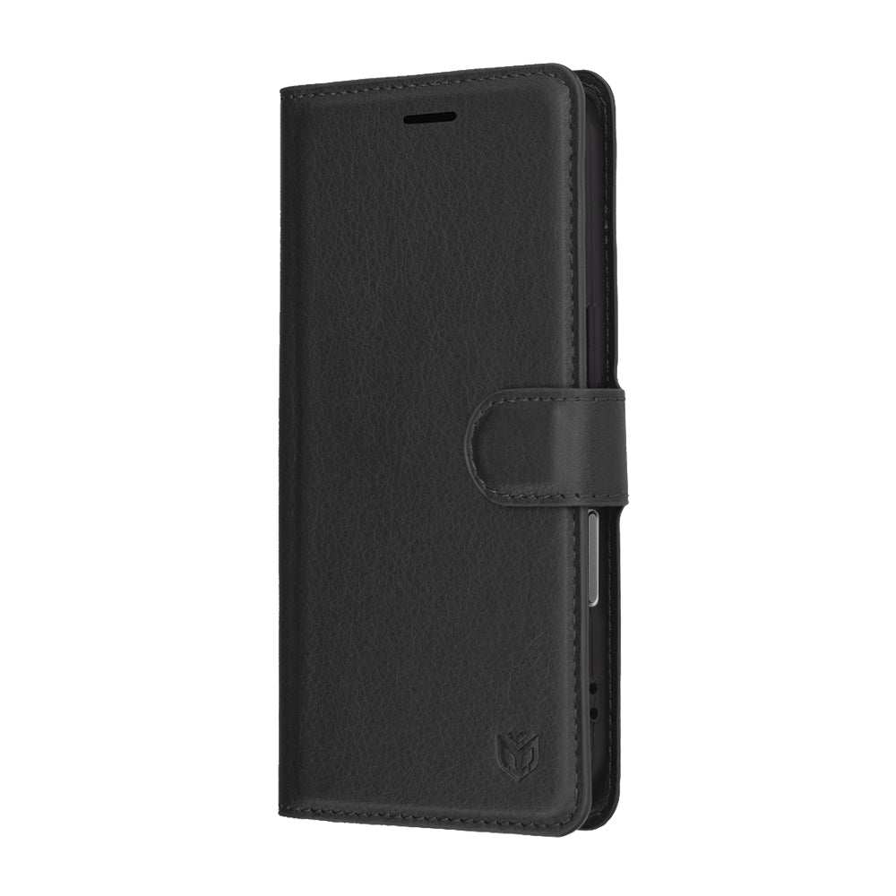 Capa para Apple iPhone 17 Pro, Techsuit, Leather Folio, Preta