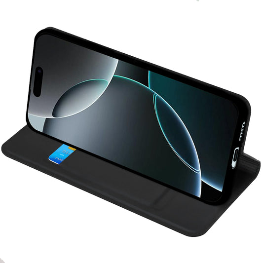 Capa para Apple iPhone 17 Pro, Techsuit, Magskin Book, Preta