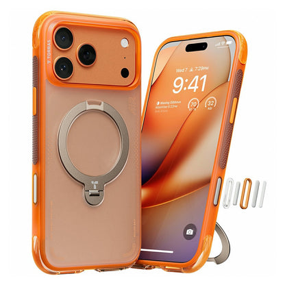 Capa para Apple iPhone 17 Pro, Torras, Ostand Spin Air, Laranja