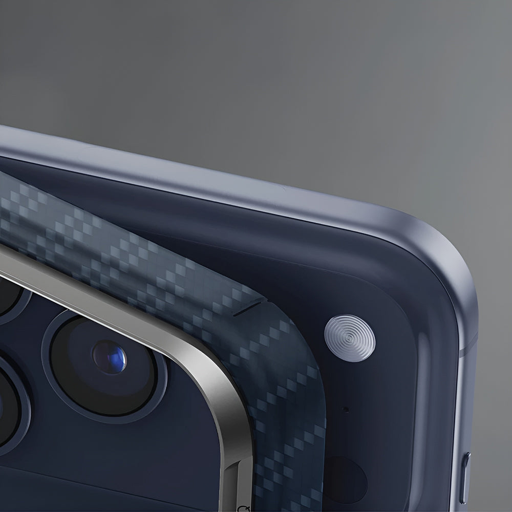 Capa MagSafe para Apple iPhone 17 Pro, UNIQ, Keva MagClick, Denim