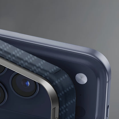 Capa MagSafe para Apple iPhone 17 Pro, UNIQ, Keva MagClick, Denim