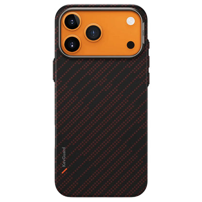 Capa MagSafe para Apple iPhone 17 Pro, UNIQ, Keva MagClick, Preta Vermelha
