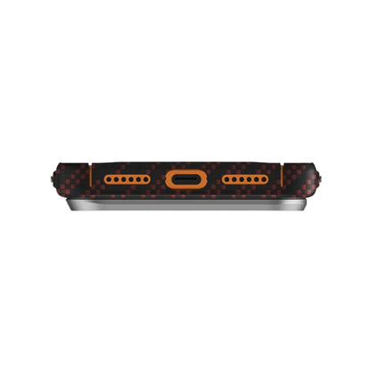Capa MagSafe para Apple iPhone 17 Pro, UNIQ, Keva MagClick, Preta Vermelha