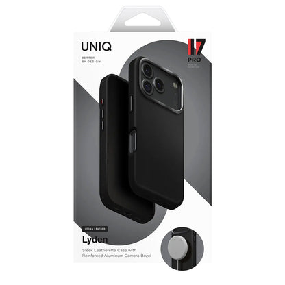 Capa para Apple iPhone 17 Pro, UNIQ, Lyden Leatherette, Azul
