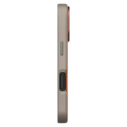 Capa para Apple iPhone 17 Pro, UNIQ, Lyden Leatherette, Bege Laranja