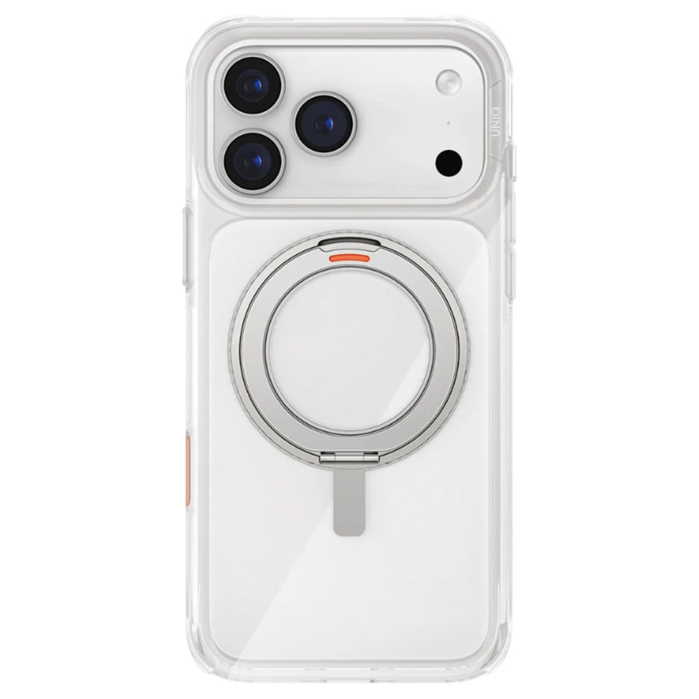 Capa para Apple iPhone 17 Pro, UNIQ, Swivix, Prateada