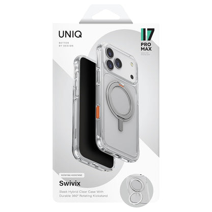 Capa para Apple iPhone 17 Pro, UNIQ, Swivix, Prateada