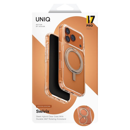 Capa para Apple iPhone 17 Pro, UNIQ, Swivix, Dourada