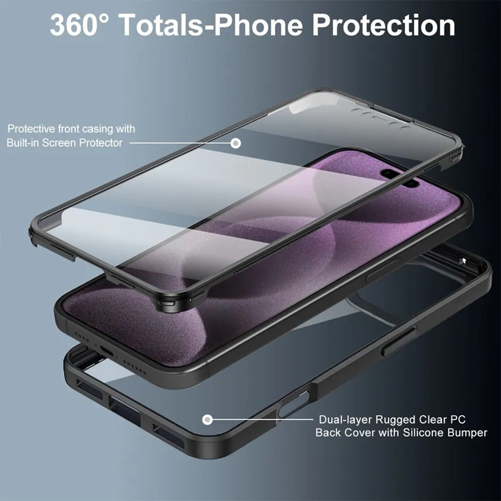 Capa para Apple iPhone 17, Techsuit, ColorVerse 360, Preta