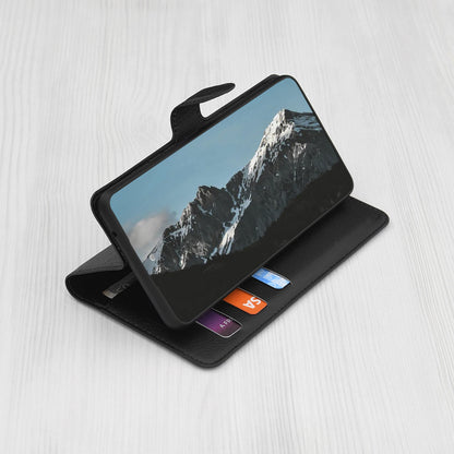 Capa para Apple iPhone 17, Techsuit, Leather Folio, Preta