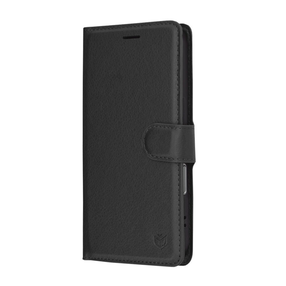 Capa para Apple iPhone 17, Techsuit, Leather Folio, Preta