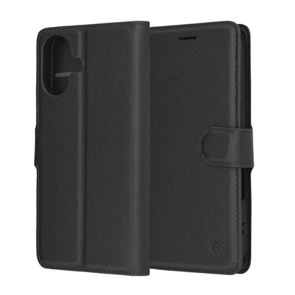 Capa para Apple iPhone 17, Techsuit, Leather Folio, Preta
