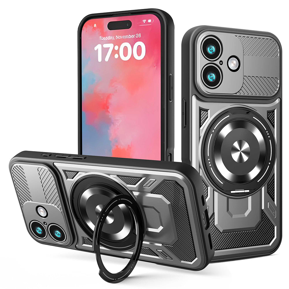 Capa para Apple iPhone 17, Techsuit, RuggedCam, Cinza