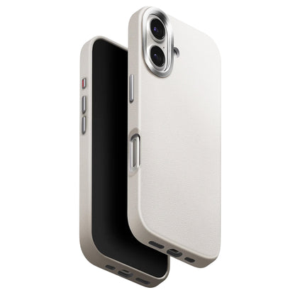 Capa para Apple iPhone 17, UNIQ, Lyden Leatherette, Cinza