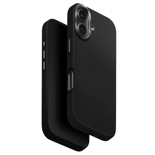 Capa para Apple iPhone 17, UNIQ, Lyden Leatherette, Preta