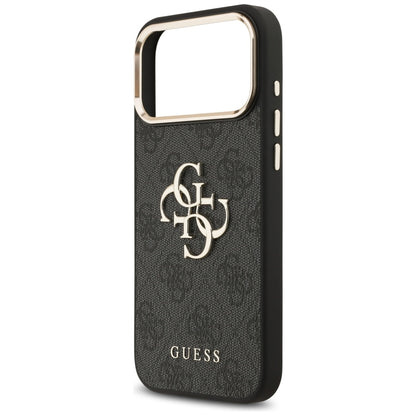 Case for Apple iPhone 18 Pro / 17 Pro, Guess, 4G Big Classic Logo, Black