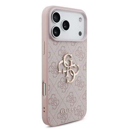 Capa para Apple iPhone 18 Pro / 17 Pro, Guess, 4G Big Logo, Rosa