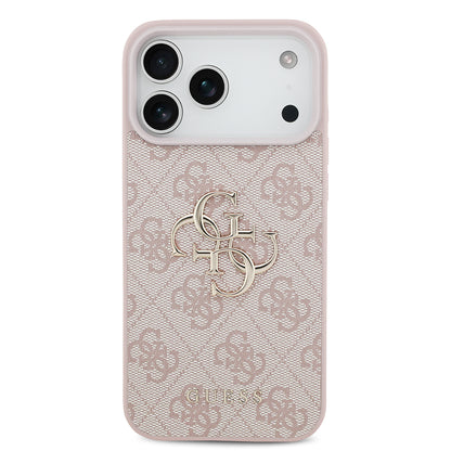 Capa para Apple iPhone 18 Pro / 17 Pro, Guess, 4G Big Logo, Rosa