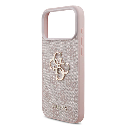 Capa para Apple iPhone 18 Pro / 17 Pro, Guess, 4G Big Logo, Rosa