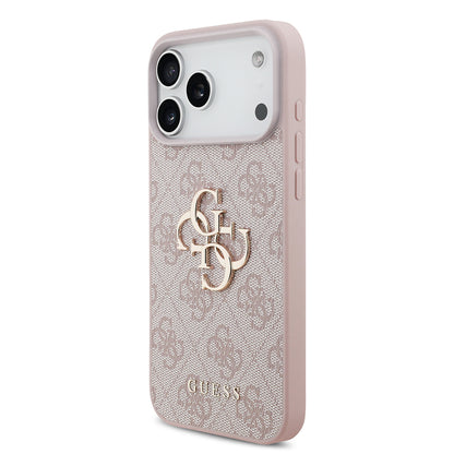 Capa para Apple iPhone 18 Pro / 17 Pro, Guess, 4G Big Logo, Rosa