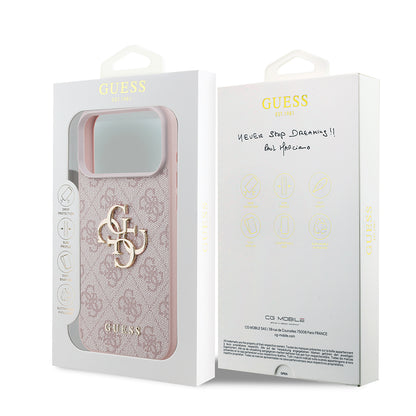 Capa para Apple iPhone 18 Pro / 17 Pro, Guess, 4G Big Logo, Rosa