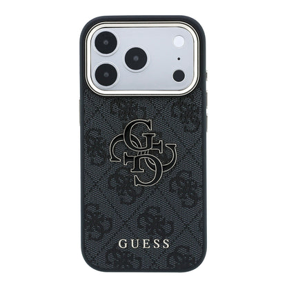 Capa para Apple iPhone 18 Pro / 17 Pro, Guess, 4G Big Resin Logo, Preta