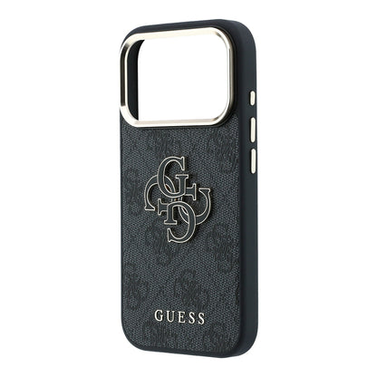 Capa para Apple iPhone 18 Pro / 17 Pro, Guess, 4G Big Resin Logo, Preta
