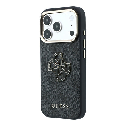 Capa para Apple iPhone 18 Pro / 17 Pro, Guess, 4G Big Resin Logo, Preta