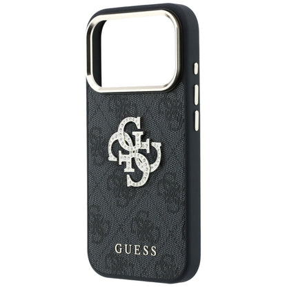 Case for Apple iPhone 18 Pro / 17 Pro, Guess, 4G Big Strass Logo, Black