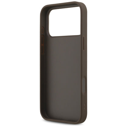 Capa para Apple iPhone 18 Pro / 17 Pro, Guess, 4G Classic Logo, Castanha