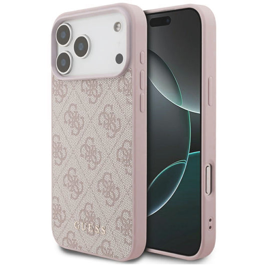 Capa para Apple iPhone 18 Pro / 17 Pro, Guess, 4G Classic Logo, Rosa